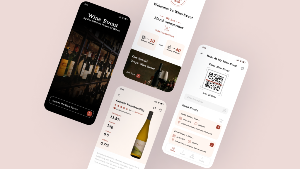 Wine Event - Custom Software & Mobile App Development