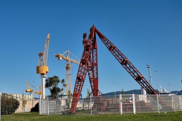tribute vigo shipyards old red crane presides charming roundabout 1114384 2382 1